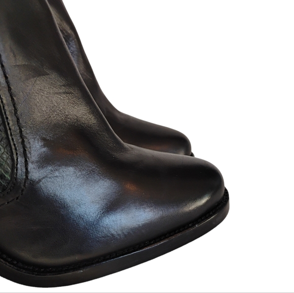 Aldo Rare Patchwork Suede/Leather Knee Boots. - Picture 6 of 8